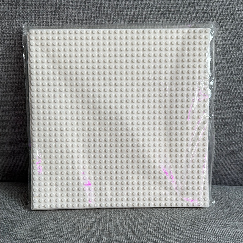 White Classic 10” Baseplates Building Block Pack of 8